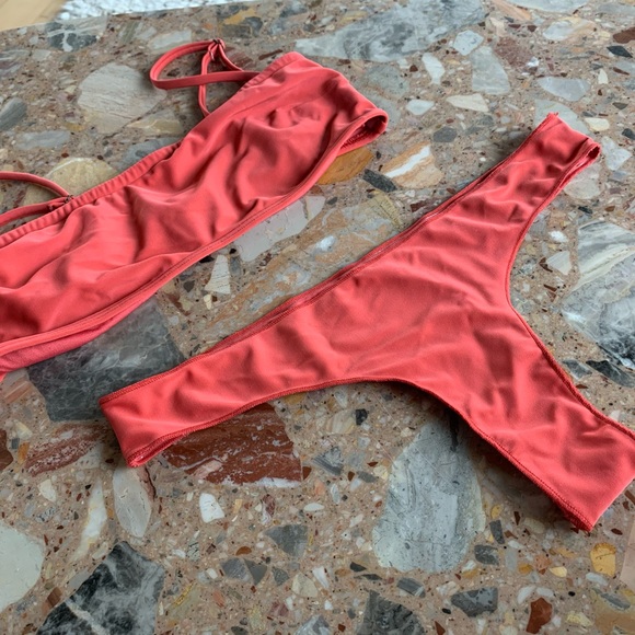 Rib bandeau bikini - Picture 1 of 3